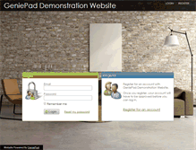 Tablet Screenshot of demo.geniepad.com
