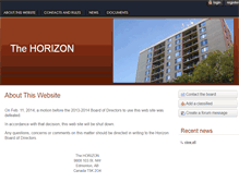 Tablet Screenshot of horizon.geniepad.com